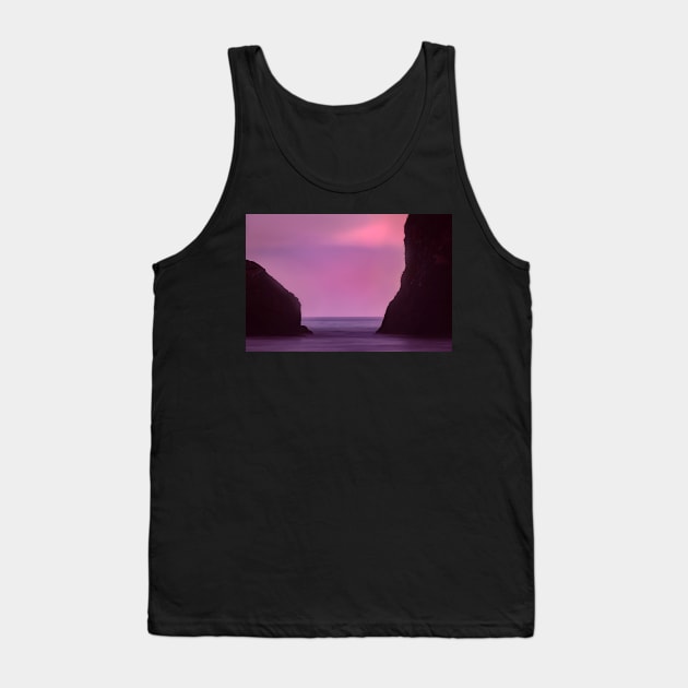 Sunset between two rocks Tank Top by blossomcophoto